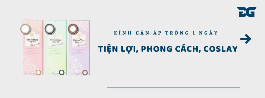 kính cận áp tròng 1 ngày