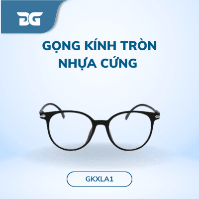 gọng kính tròn nhựa cứng 1