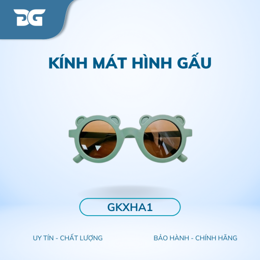 kính mắt hình gấu đáng yêu